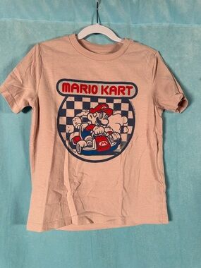 Old Navy Pink Mario Kart Graphic Tee